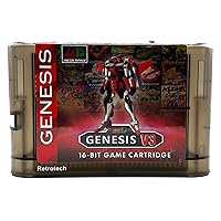 Retrotech Super 1200 In 1 V3 Pro Game Cartridge For Sega Genesis And MegaDrive Console - Clear Black