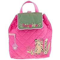 Stephen Joseph Kids' Unisex Toddler Back to School, Quilted Backpack, Leopard, One Size