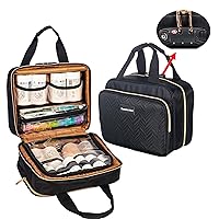 Lockable Secure Large Pill Bottle Organizer Bag Travel Medicine Case Storage Carrying Medication Lock Box for Vitamin,Pill,Medical supply,Fish Oil with TSA Approved Lock