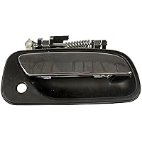 80870 Front Passenger Side Exterior Door Handle Compatible with Select Toyota Models, Black and Chrome