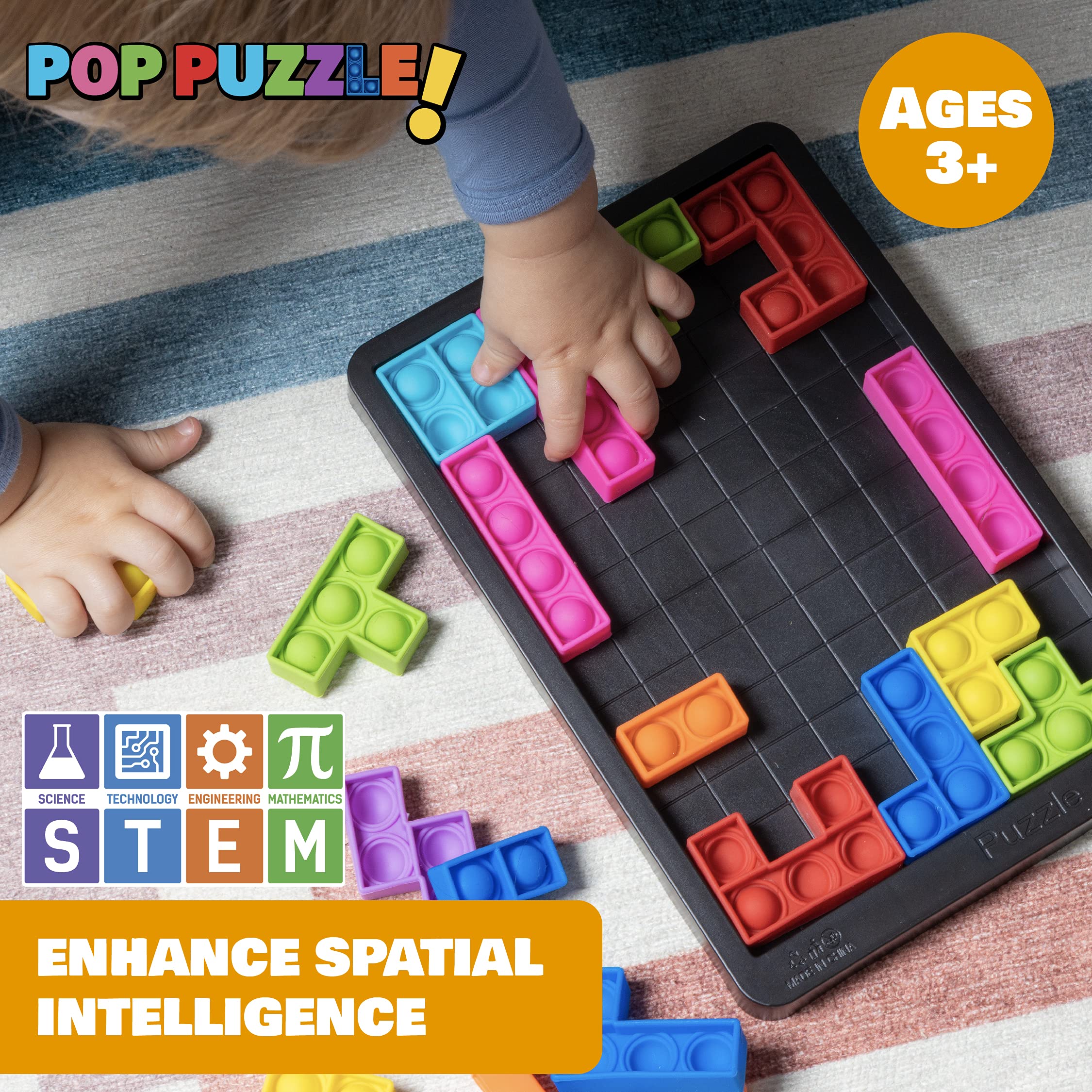  Power Your Fun Pop Puzzle Popper Fidget Game - 27pc
