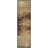 Superior Indoor Runner Rug, Jute Backed Modern Abstract Rugs for Living Room, Dining, Kitchen, Office, Entryway, Bedroom, Hardwood Floor Decor, Afton Collection, Slate, 2' 7