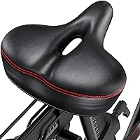 PeloFamily Oversized Bike Saddle for Peloton Bike & Bike+, Extra Wide Seat Cushion for Women & Men Comfort, Memory Foam Bike Seat, Soft Padded Compatible with Peloton, Accessories for Peloton