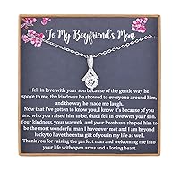 Gift to My Boyfriend's Mom Necklace, 925 Sterling Silver Necklace, Boyfriends Mom Necklace