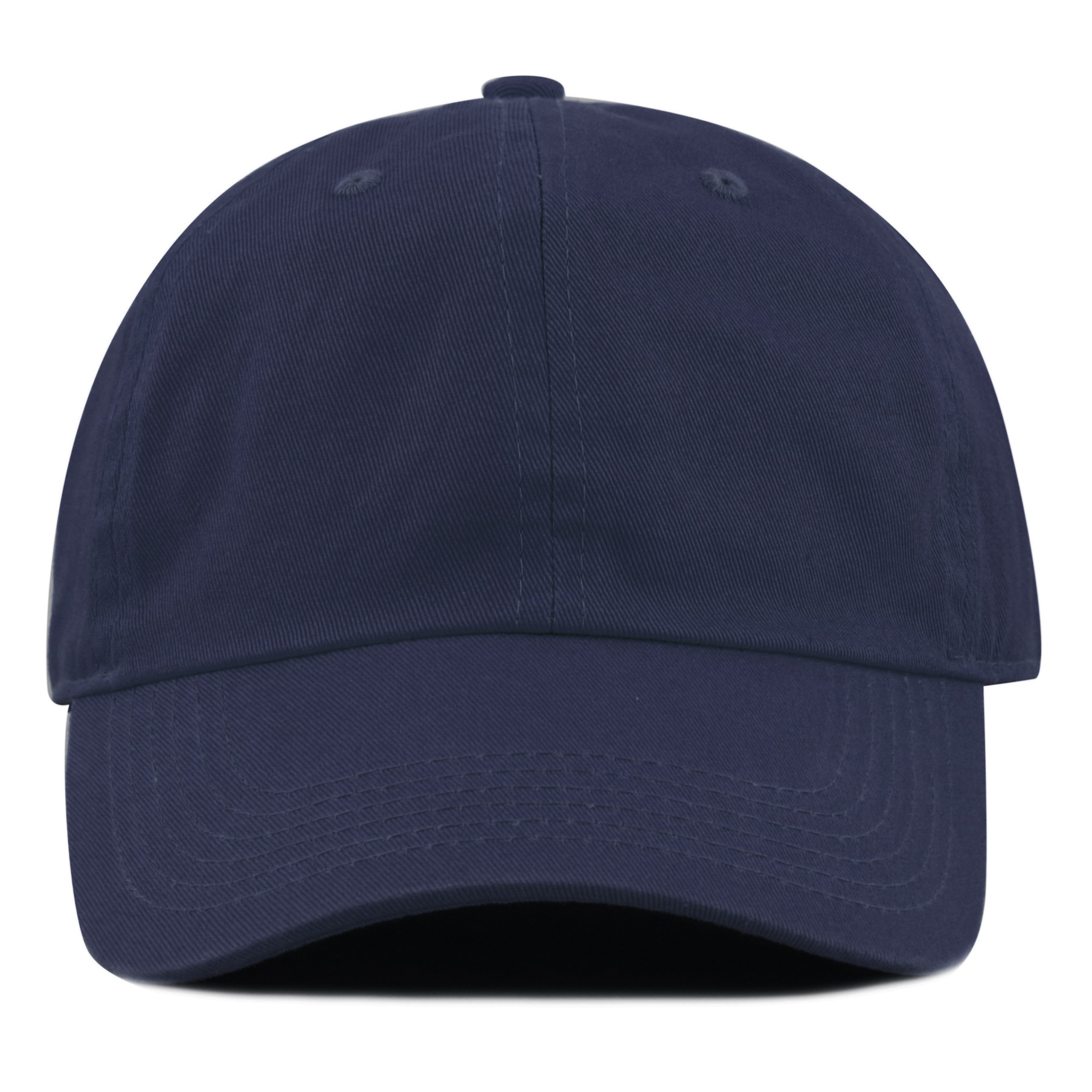 Kids Washed Low Profile Cotton and Denim UPF 50+ Plain Baseball Cap Hat