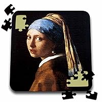 3dRose Girl with a Pearl Earring by Jan Vermeer - Puzzle, 10 by 10-inch (pzl_128108_2)
