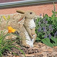 Design Toscano QM200681 Hopper The Bunny Standing Rabbit Outdoor Garden Statue, 6 Inches Wide, 6 Inches Deep, 11 Inches High, Full Color Finish