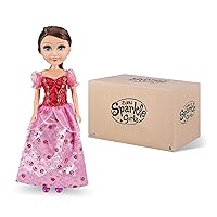 Sparkle Girlz Princess Doll with Sparkly Dress, Long Hair and Interchangeable Outfit by ZURU Royal Accessories Toys and 18 inch Inches Fashion Dolls for Girls (Pink/Red)