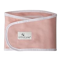 Swaddle Strap, Adjustable Arms-Only Baby Swaddle, 100% Cotton, Prevents Overheating - Large Size Fits Chest 16 to 20.5 - Pink