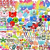 1000+ PCS Party Favors for Kids, Fidget Toys Pack, Birthday Gift,Christmas Stocking Stuffers,Christmas Gift,Treasure Box, Goodie Bag Stuffers, Carnival Prizes,Pinata Filler Sensory Toy for Classroom