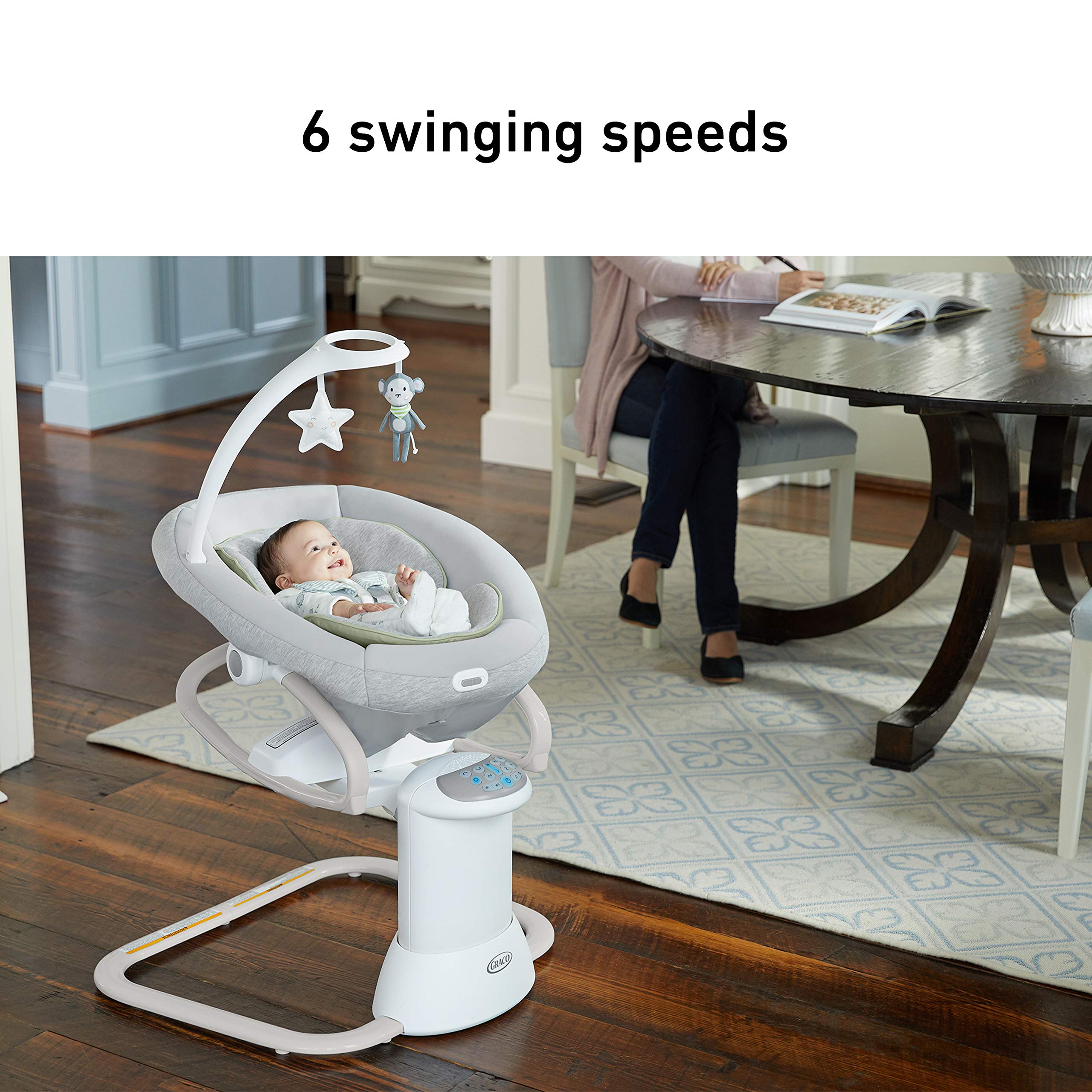 Graco, Soothe My Way Swing with Removable Rocker, Madden