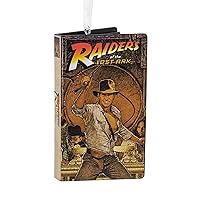 Indiana Jones Movie Retro Video Cassette Case Plastic Christmas Ornament (0003HCM1096)