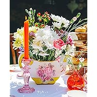 Talking Tables Truly Scrumptious Floral Vintager Teapot Vase Decoration for a Tea Party, Multicolor