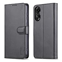 Cell Phone Flip Case Cover Compatible With Oppo A78(4G) Mobile Phone Case, Bumper Leather Flip Wallet Protector, Bracket Holster, Card Slot Holster, Magnetic Buckle Holster, Suitable Compatible With O