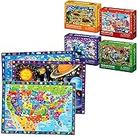 QUOKKA Multipack of 7 Kids Puzzles for Boys and Girls