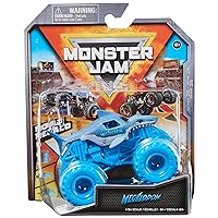 Monster Jam, Official Megalodon Monster Truck, Die-Cast Vehicle, 1:64 Scale, Kids Toys for Boys Ages 3 and up