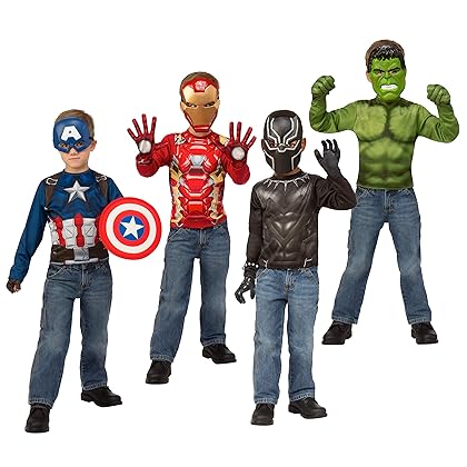 Imagine by Rubie's Marvel Avengers Play Trunk with Iron Man, Captain America, Hulk, Black Panther Costumes/Role Play * Amazon Exclusive , Multi-color