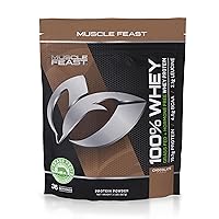 Muscle Feast 100% Grass-Fed Whey Protein, Pastured Raised Hormone Free All Natural, Chocolate, 2lb