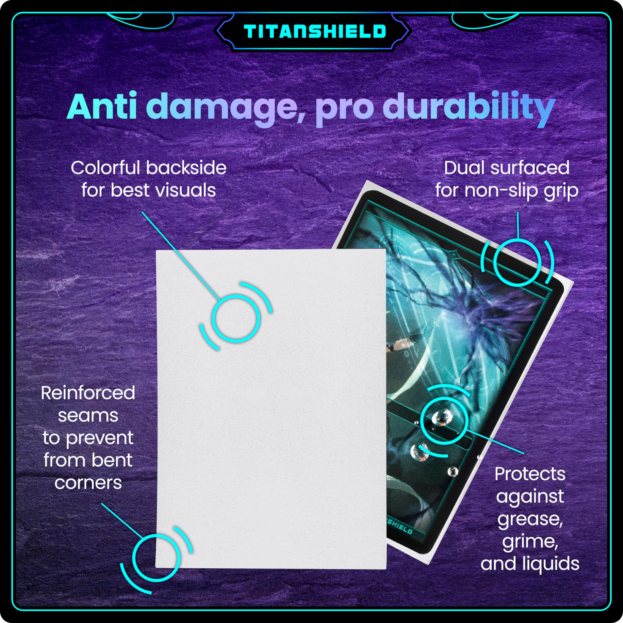 Mua TitanShield 150 Sleeves, White Compatible with Standard Sized Board  Games, MTG Magic The Gathering, Pokemon, Lorcana, and Trading Card Sleeves  Deck Protector 2.5 x 3.5 66x91mm trên  Mỹ chính hãng
