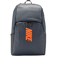 Nike Brasilia Varsity Training Backpack Flint Gray/Black/Total Orange