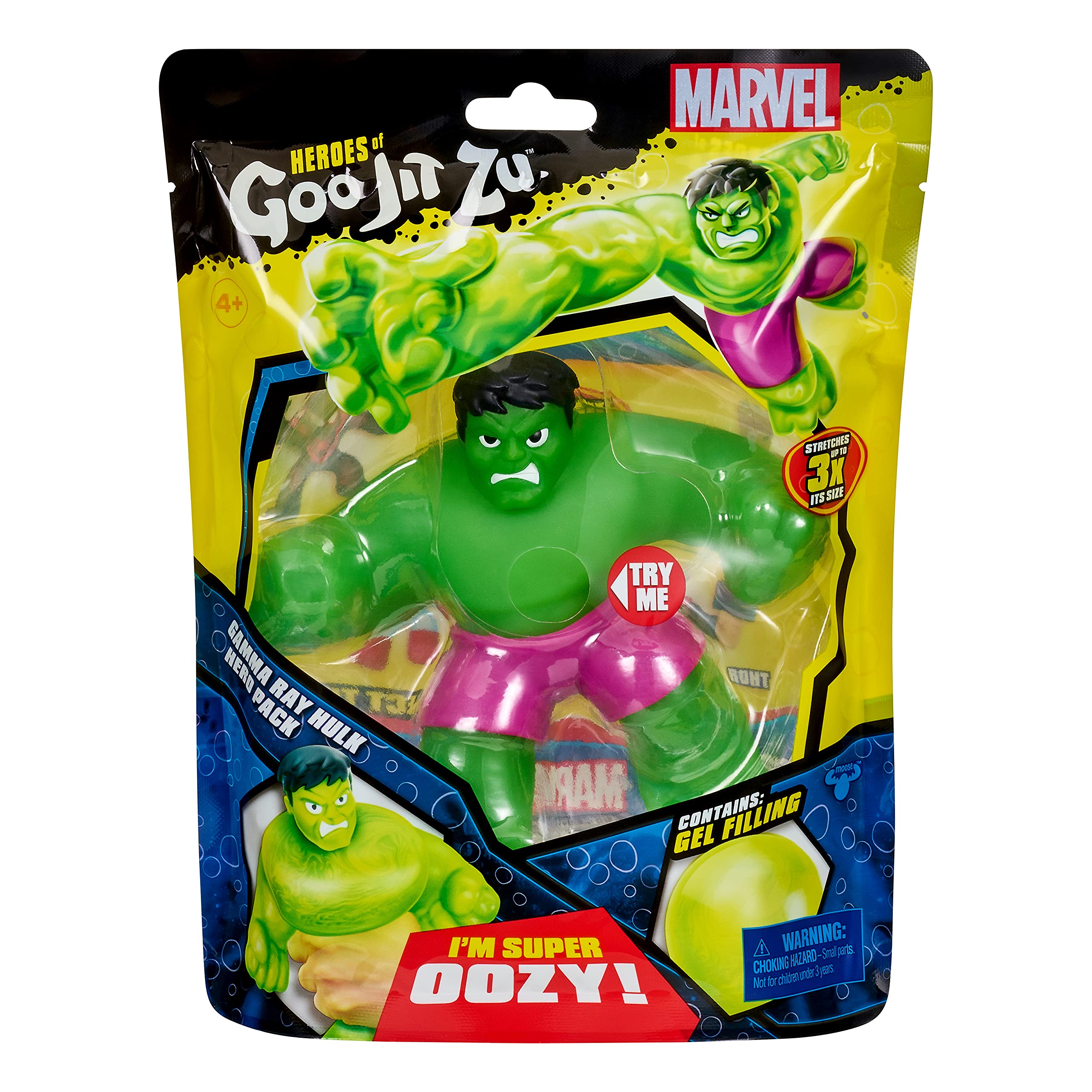 Heroes of Goo Jit Zu Licensed Marvel Hero Pack - Gamma Ray Hulk, Multicolor (41225)