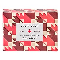Ridley's Games Room How Well Do You Know Canada? Trivia Card Game – Trivia Game for Adults and Kids – 2+ Players – Includes 140 Questions – Fun Quiz Cards, Makes a Great Gift