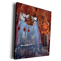3dRose Incense coils inside Ong Pagoda, Can Tho, Mekong... - Museum Grade Canvas Wrap (cw_277053_1)