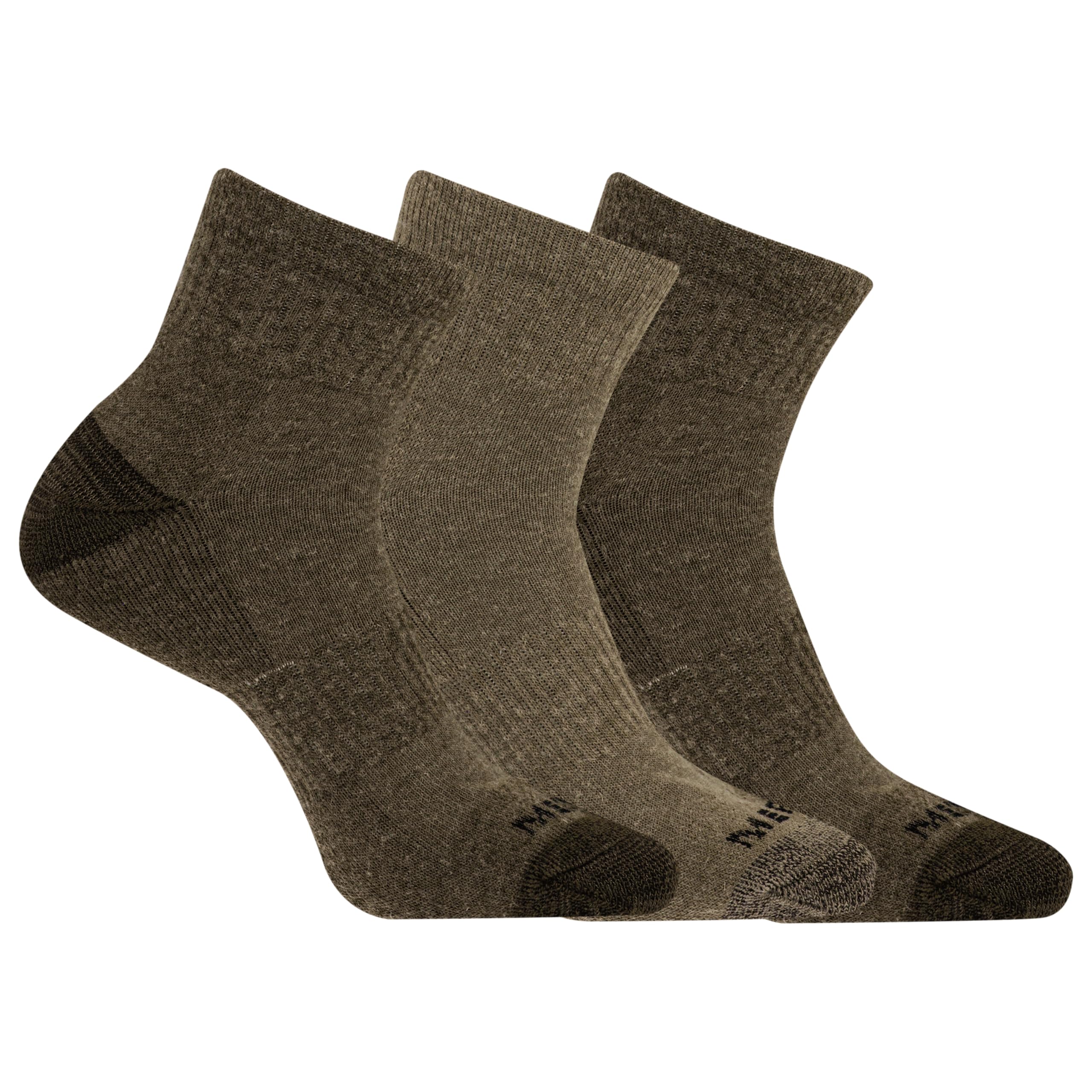 Merrell Men's and Women's Wool Everyday Hiking Socks - 3 Pair Pack - Cushion Arch Support & Moisture Wicking