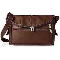 Cross Body Tote, Chocolate, One Size