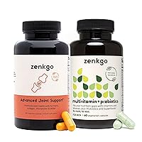 Zenkgo Joint Support Supplement & Multivitamin 2Packs for Men to Support Overall Health, Improves Joint Flexibility and Mobility