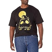 Disney Nightmare Before Christmas Cemetery Men's Tops Short Sleeve Tee Shirt