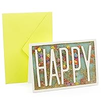 Hallmark Signature Birthday Card (Happy Glitter Confetti) (0799RZH4028)