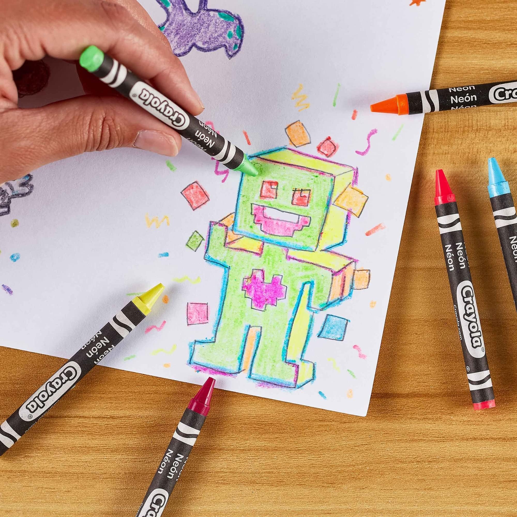 Crayola Neon Crayons, Back To School Supplies, 24 Count