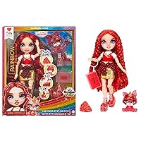 Rainbow High Ruby, Red with Slime Kit & Pet, 11