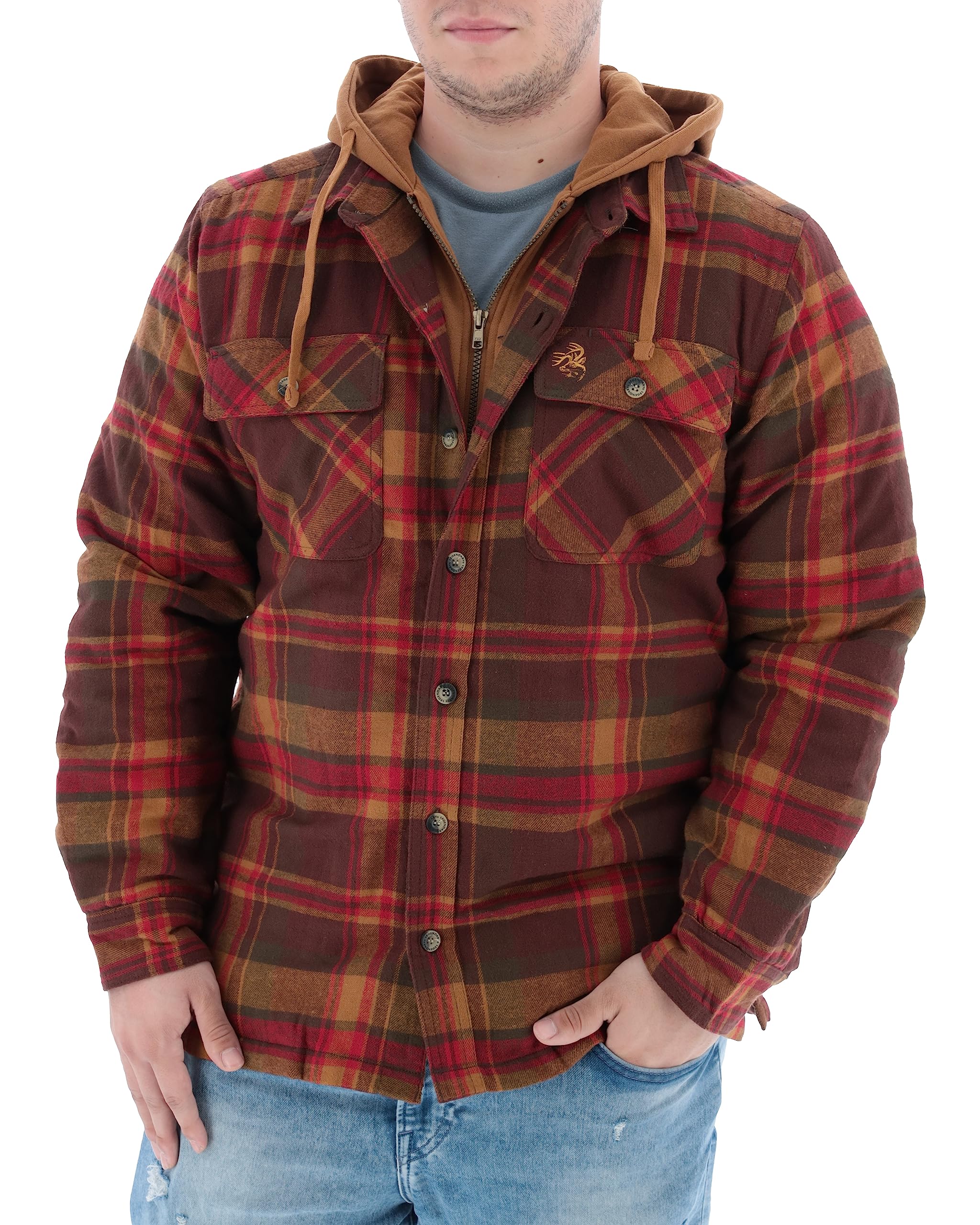 Buy Legendary Whitetails Men's Maplewood Hooded Shirt Jacket | Fado168