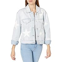 [BLANKNYC] womens Luxury Clothing Denim Trucker Jackets, Comfortable & Stylish Coats