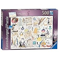 Ravensburger Crazy Cats Alphabet 500 Piece Jigsaw Puzzle for Adults and Kids Age 10 and Up