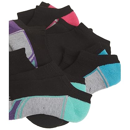 Fruit of the Loom Girl's Everyday Active Cushioned No Show Sock-6 Pair Pack