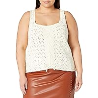 KENDALL + KYLIE Women's Cropped Lace Tank