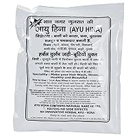 Ayu Hina Henna, Black Naturals, Pack Of 5, Original Bhavnagar Henna Mehndi (125 G Economy Pack)