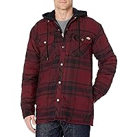Dickies Men's Relaxed Fit Hooded Duck Quilted Shirt Jacket
