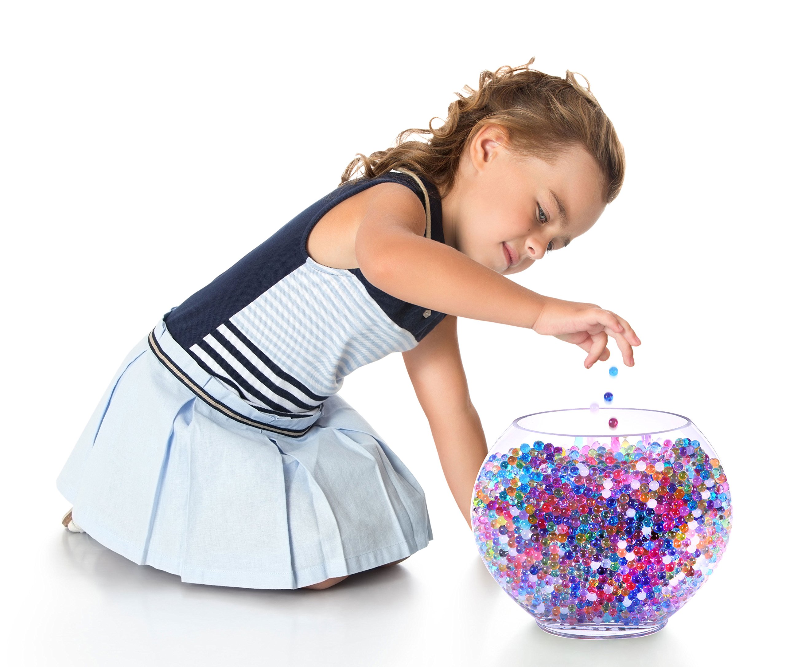 55000 Water Beads for Kids Non Toxic I Gel Balls Water Growing Toys for Boys & Girls I Sensory Bin Toys Gift with 12 Unique Color I Sensory Water Beads for Vase Filler, Home Decoration & Rainbow Decor