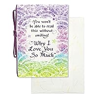 Blue Mountain Arts Love Card—Romantic Card, Anniversary Card, Thinking of You Card, or Just Because Card (You won’t be able to read this without smiling! “Why I Love You So Much”)