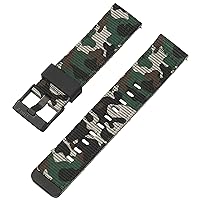 Timex 22mm Fabric Quick-Release Strap – Black Winter Camo with Black Buckle