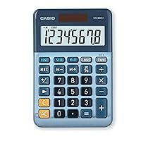 CASIO Desktop Calculator MS-88EM 8 Digit Currency Conversion Cost/Sell/Margin Aluminium Front Solar/Battery Operated