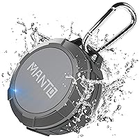 Bluetooth Speaker, Cuckoo Portable Bluetooth Shower Speaker, IPX5 Waterproof Wireless Speaker, Stereo Sound, Support Micro SD Card for Home, Party, Travel, Outdoor, Hiking, Camping, Cycling