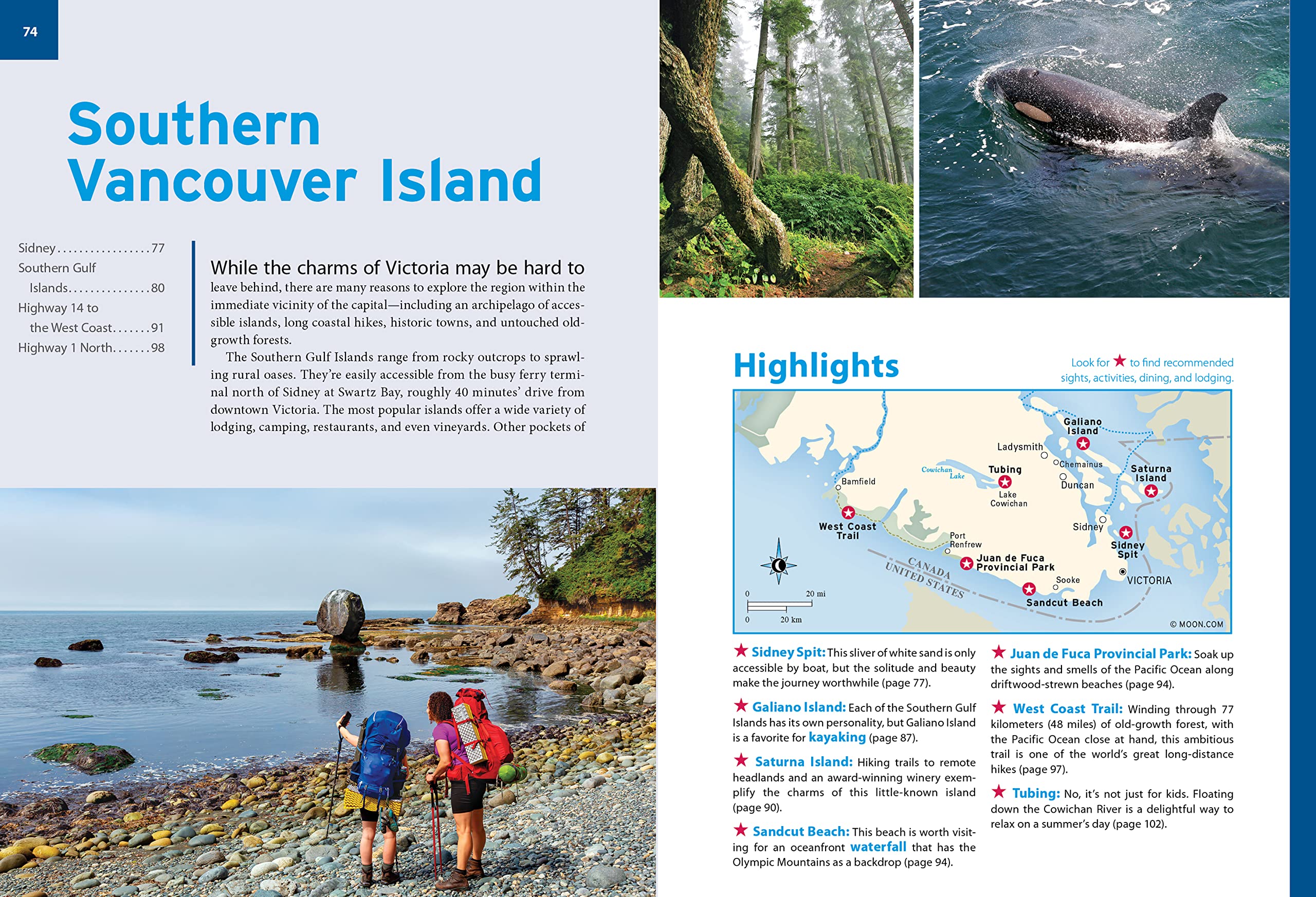 Moon Victoria & Vancouver Island: Coastal Recreation, Museums & Gardens, Whale-Watching (Travel Guide)