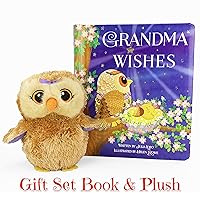 Grandma Wishes Padded Board Book And Owl Plush Gift Set