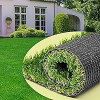 AYOHA Artificial Turf 7' x 77' Realistic Synthetic Grass, 1.38