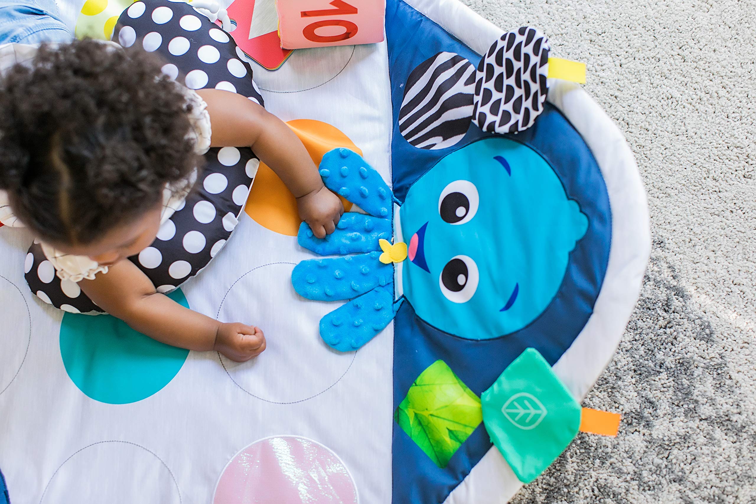 Baby Einstein Sensory Play Space Newborn-to-Toddler Discovery Gym and Play Mat, Ages Newborn +